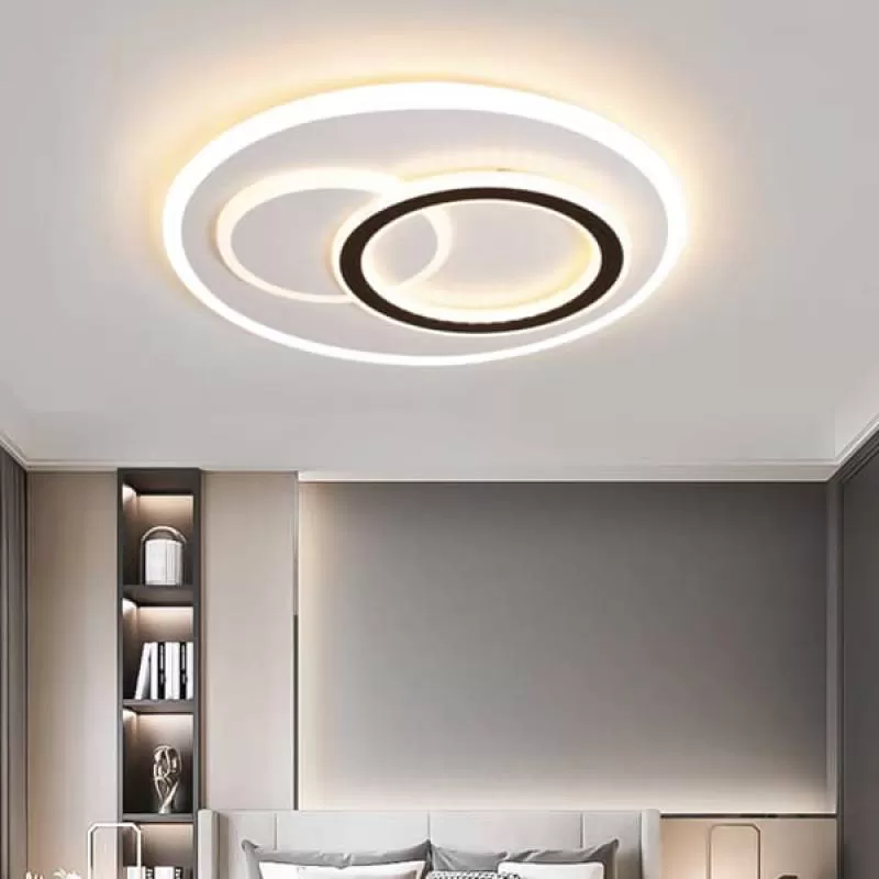 Đèn ốp trần led 3 chế độ ánh sáng trang trí phòng ngủ D470mm SE-MC398