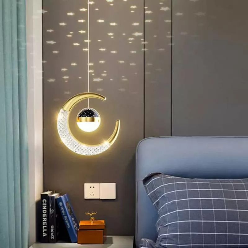 Đèn thả trần led hiệu ứng trang trí bàn ăn, phòng ngủ D200mm SE-TKD799