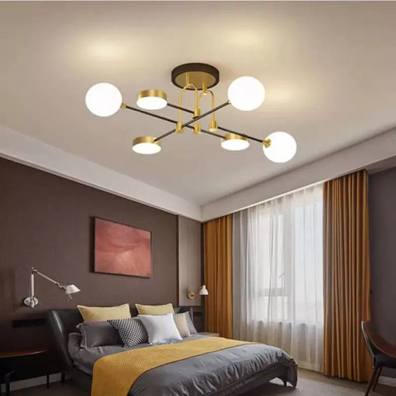 Đèn chùm ốp trần led 3 chế độ màu trang trí hiện đại L1080mm SE-CLA767