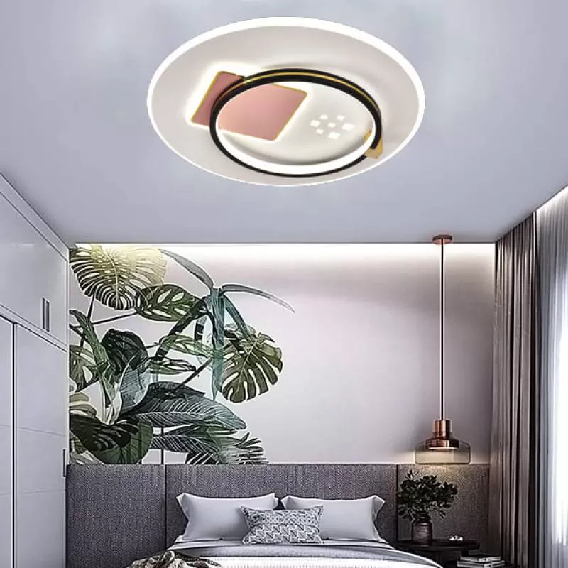 Đèn ốp trần led 3 chế độ ánh sáng trang trí phòng ngủ D500mm HP-ML7328
