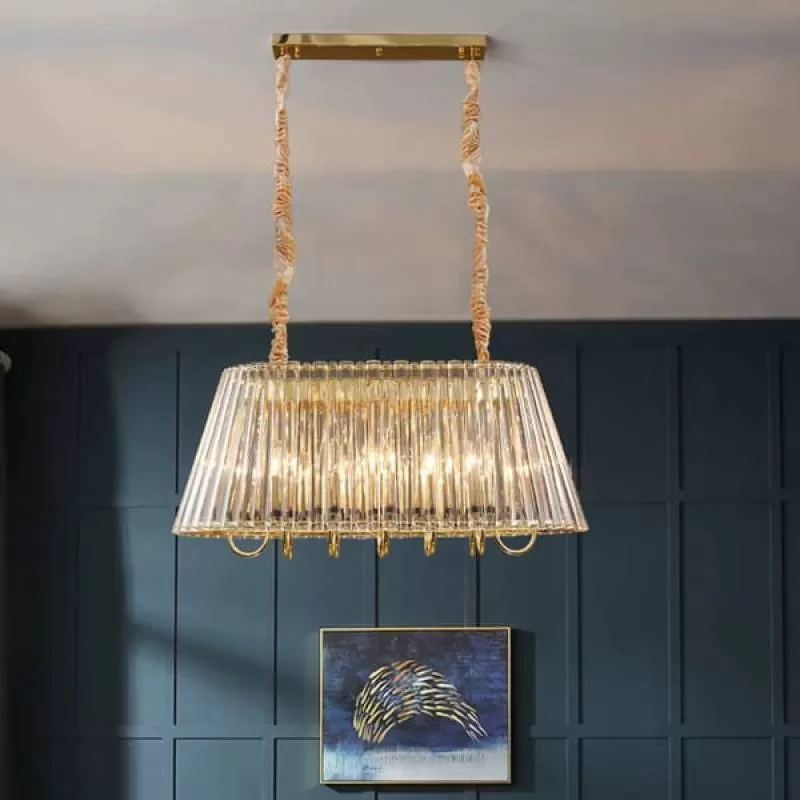 Đèn thả trần pha lê ngang trang trí phòng ăn cao cấp L800mm PH-TH8285