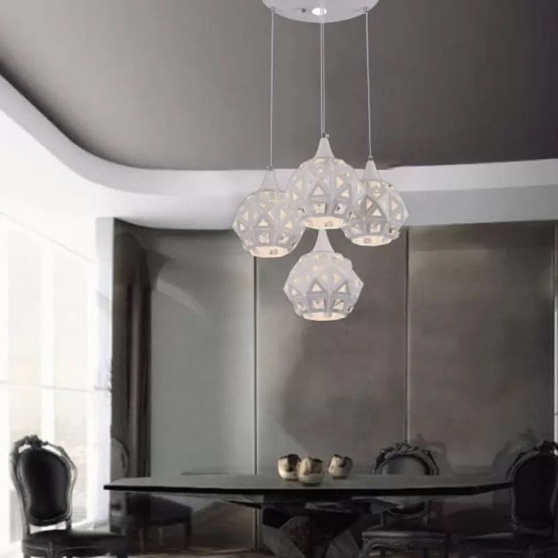 Đèn thả trần led trang trí 4 bóng cho bàn ăn, nhà hàng đẹp HP-TL6025/4