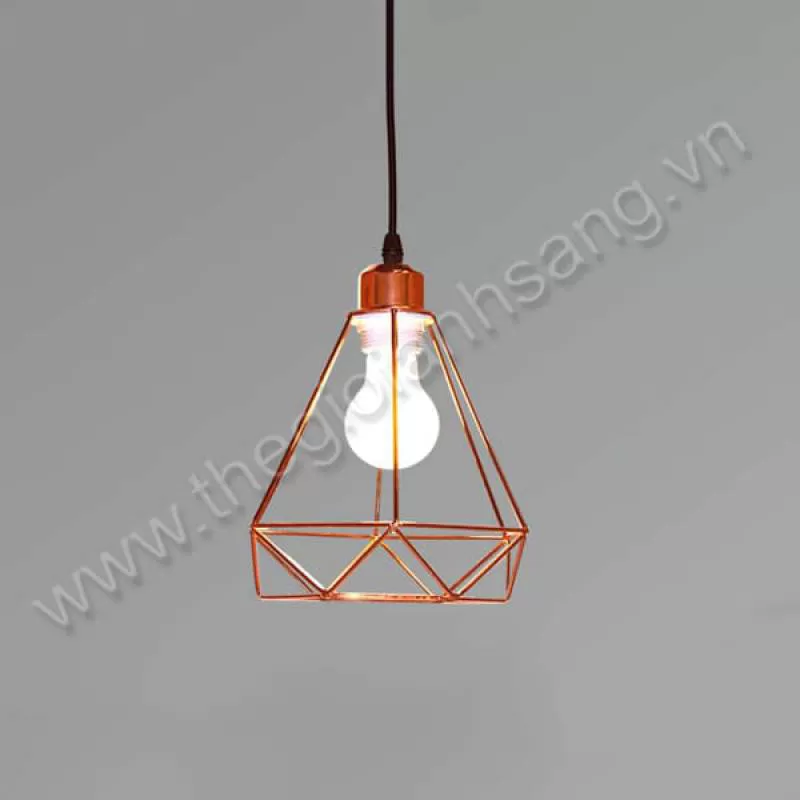 Đèn thả bàn ăn xi hồng Ø200mm DC-TCF31 Xi Hồng
