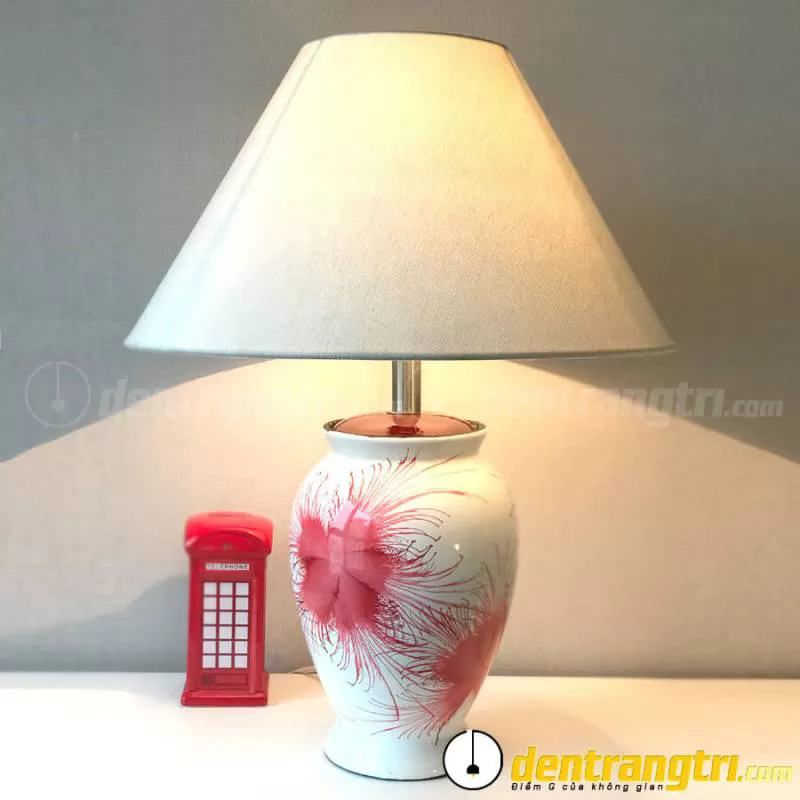Đèn Bình Xoan Hoa Đỏ – DGAK014 