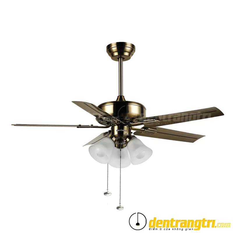 Đèn Quạt Hoa Chuông Màu Đồng Xanh – 42WE-0021 