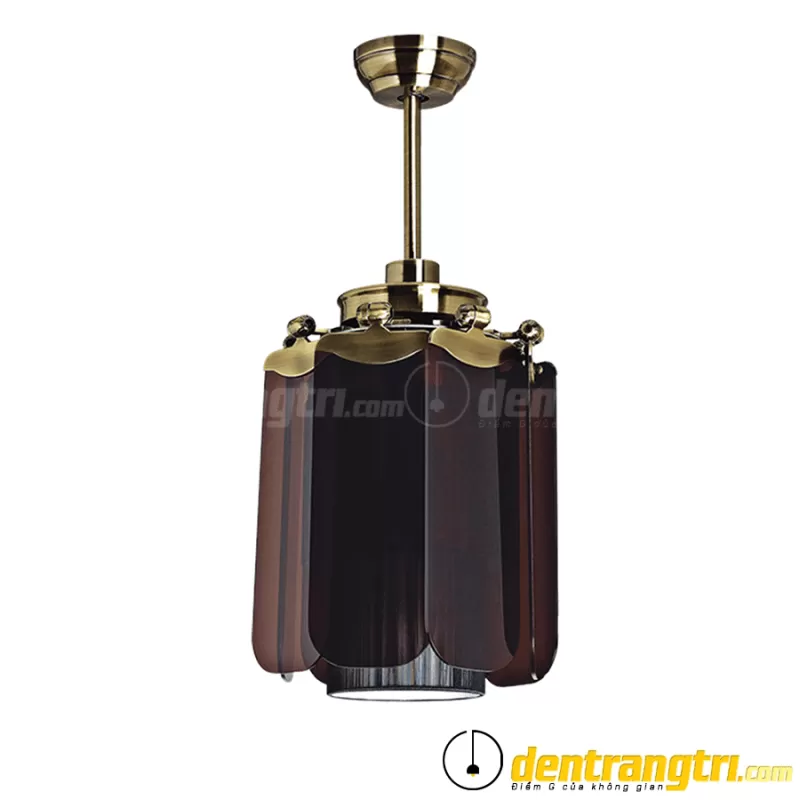 Đèn Quạt Cánh Dơi Nâu Đậm – 42WE-0056
