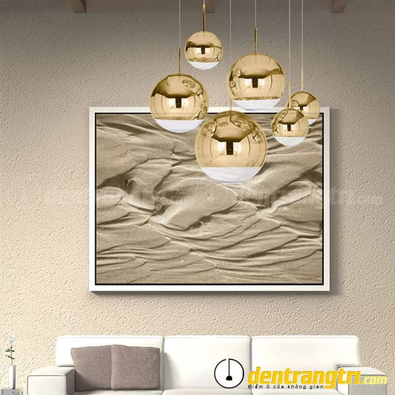 Đèn Thả Châu Tròn Thủy Tinh Vàng – DT00108.15 VA