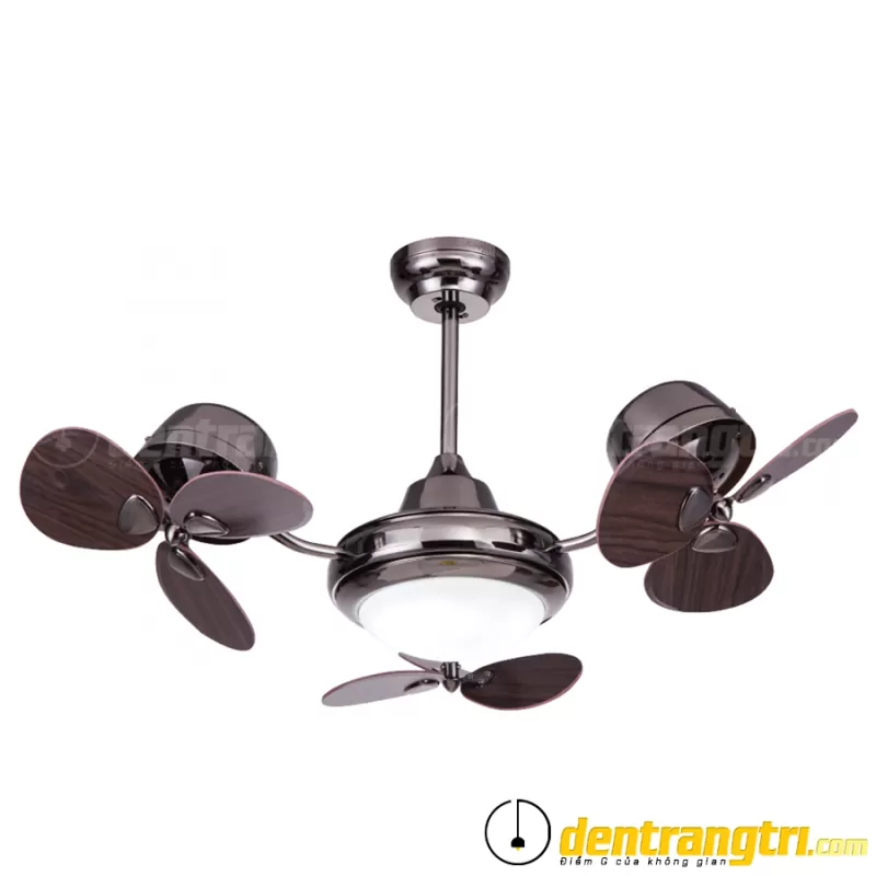 Đèn Quạt Vân Gỗ Đen – 38WE-6022
