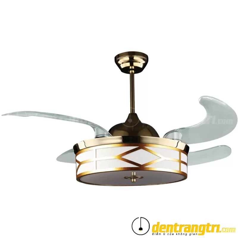 Đèn Quạt Mạ Đồng Vàng – 44WE-6012