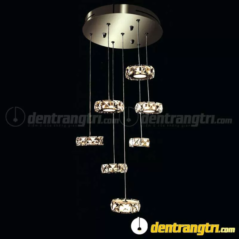 Đèn Thả Pha Lê 7 Vòng Nhỏ – DT00085