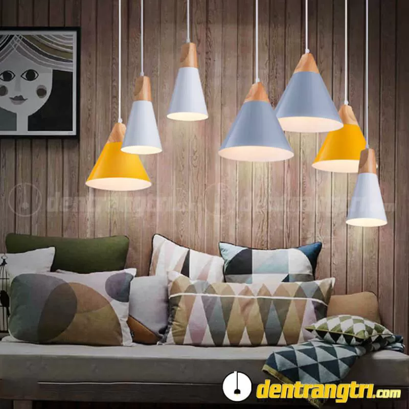 Đèn Thả Chóp Gỗ Pastel – DT00037
