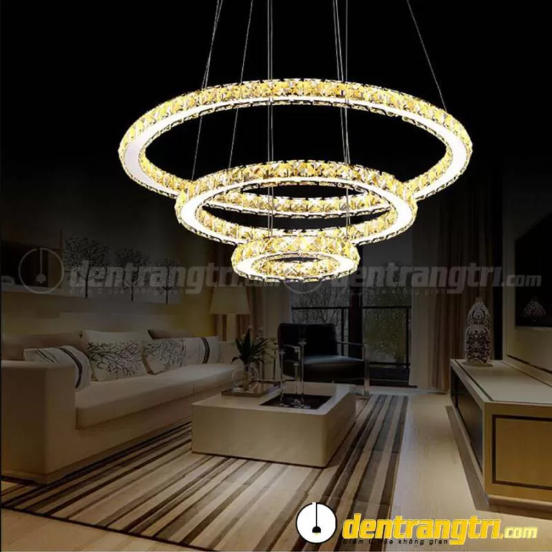 Đèn Thả Pha Lê 3 Vòng – DT00080.3