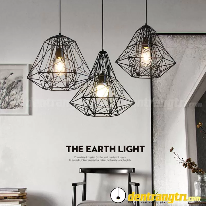 Đèn Thả Sắt Đan Chéo – DT00092