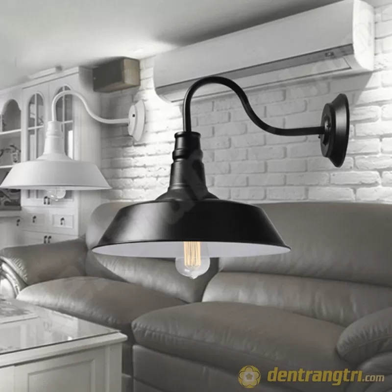Đèn Vách Chóp Đen Phối Vàng – DV00086