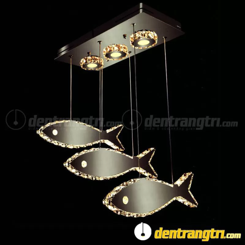 Đèn Thả Pha Lê 3 Con Cá – DTVK 2632 