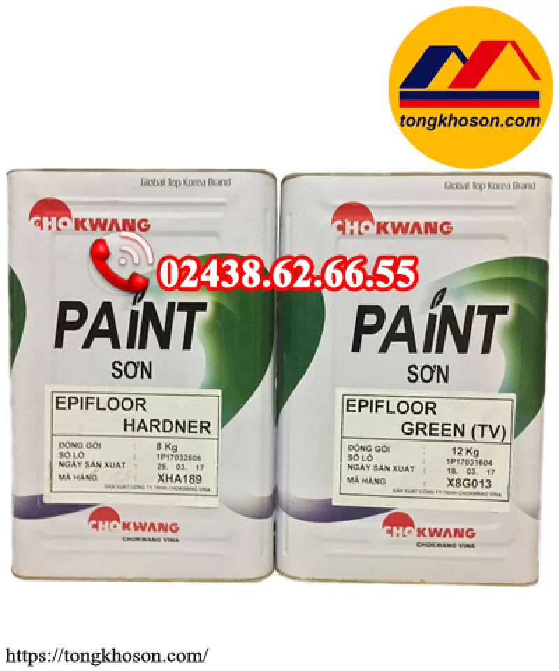 Sơn epoxy Chokwang Epifloor hệ lăn (#CKW EPIFLOOR)