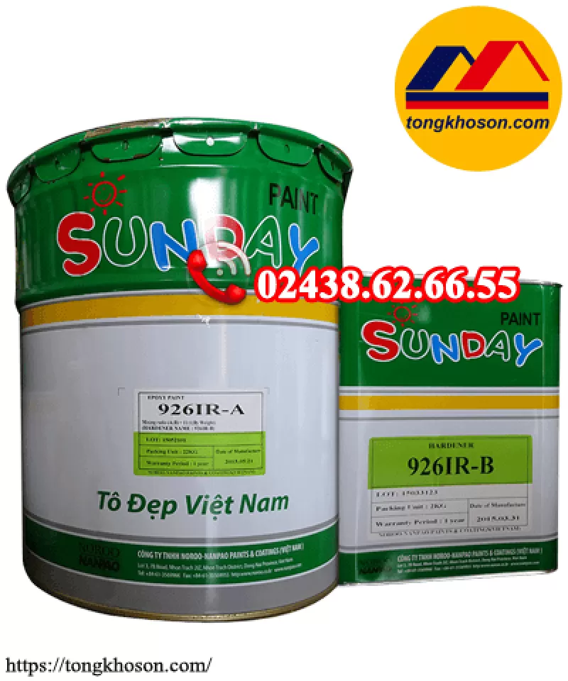 Sơn epoxy Sunday Nanpao 926 hệ lăn (#SUNDAY 926)