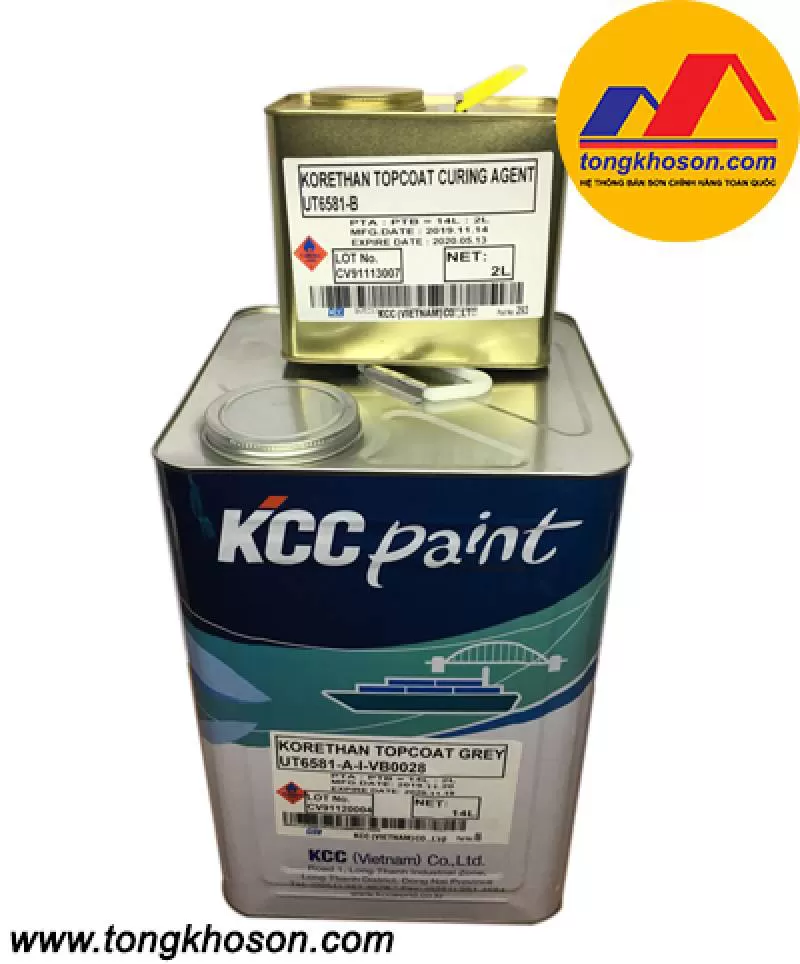 Sơn epoxy KCC Korethan Topcoat UT6581 (#KCC UT6581)