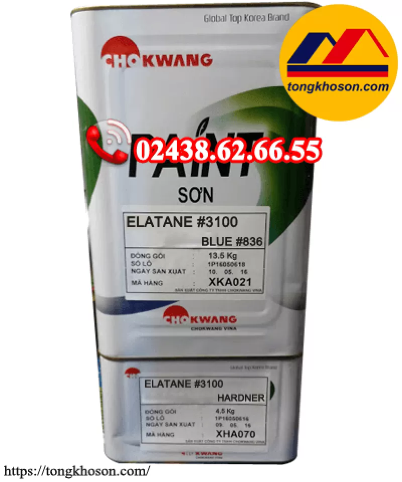 Sơn Epoxy Chokwang Elatane #3100 gốc Polyurethane (#CKW 3100)