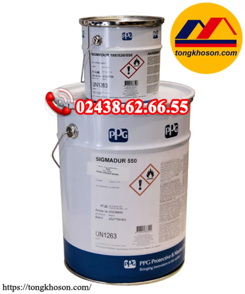 Sơn phủ tàu biển epoxy Sigmadur 550 (#SIGMA DUR 550)