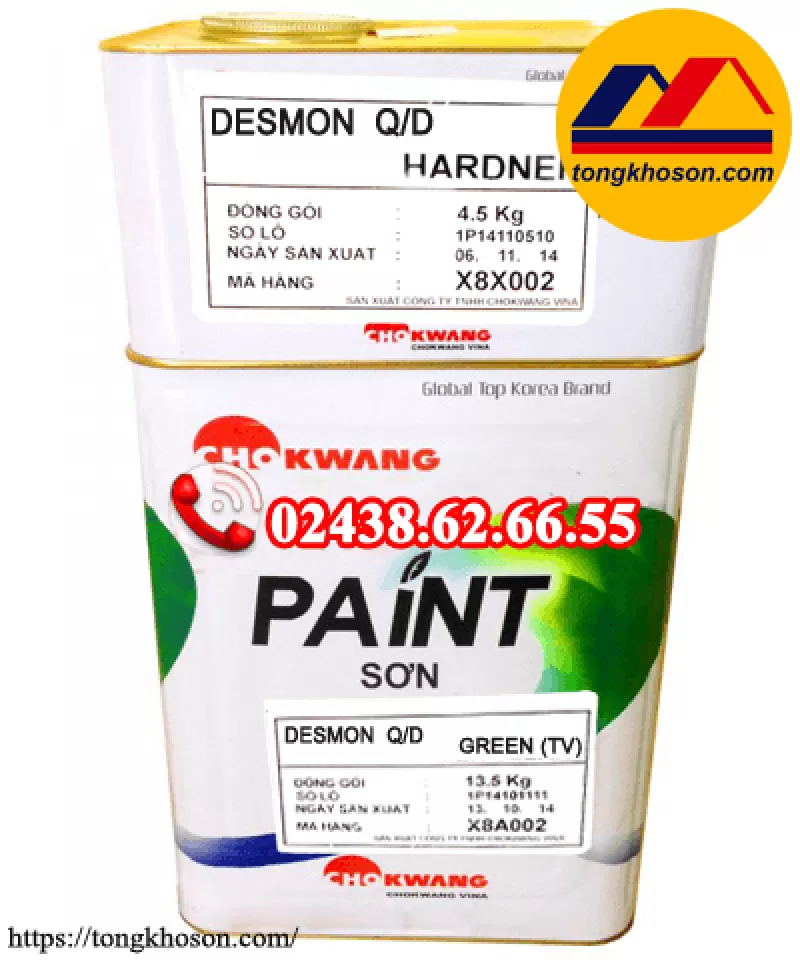 Sơn phủ epoxy sắt thép Chokwang (#CKW DESMON)