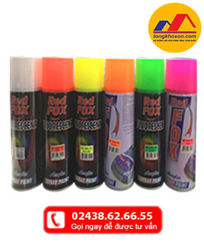 Sơn Xịt Huỳnh Quang Redfox(Fluorescent) (#HQ-Redfox)