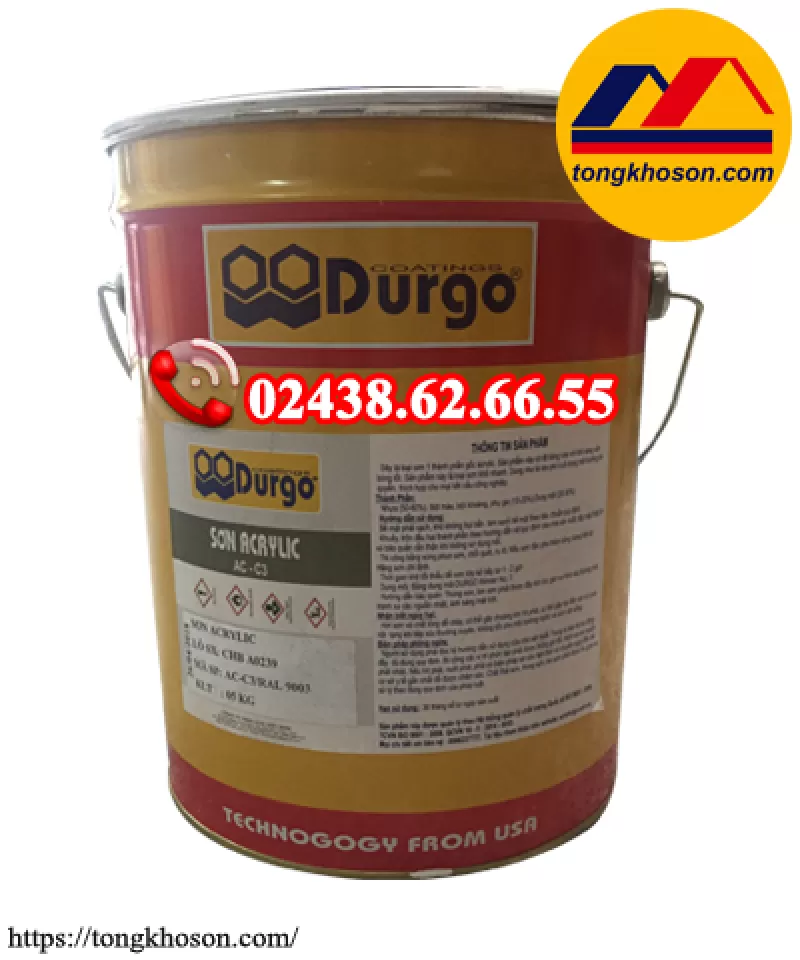 Sơn Acrylic Durgo mau khô (#DURGO AC - C3)