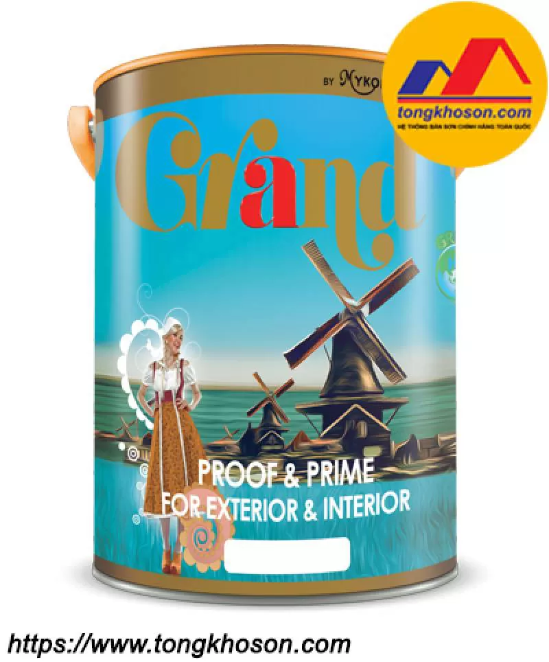 Sơn lót Mykolor GRAND PROOF & PRIME chống thấm, chống kiềm chuyên dụng (#GRAND PROOF & PRIME)