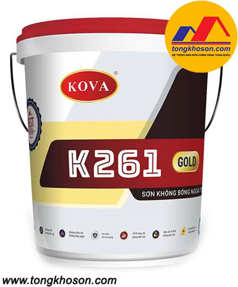 Sơn Kova K261 không bóng ngoài trời (#KOVA K261)