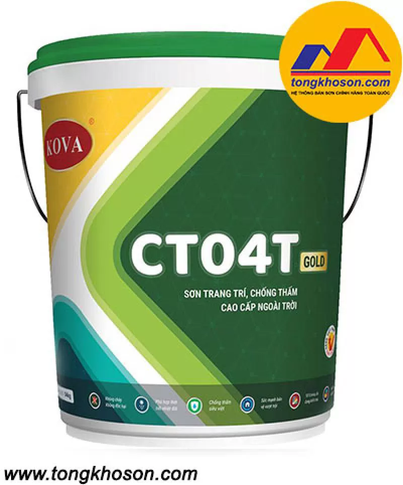 Sơn trang trí, chống thấm ngoài trời Kova CT04T (#KOVA CT04)