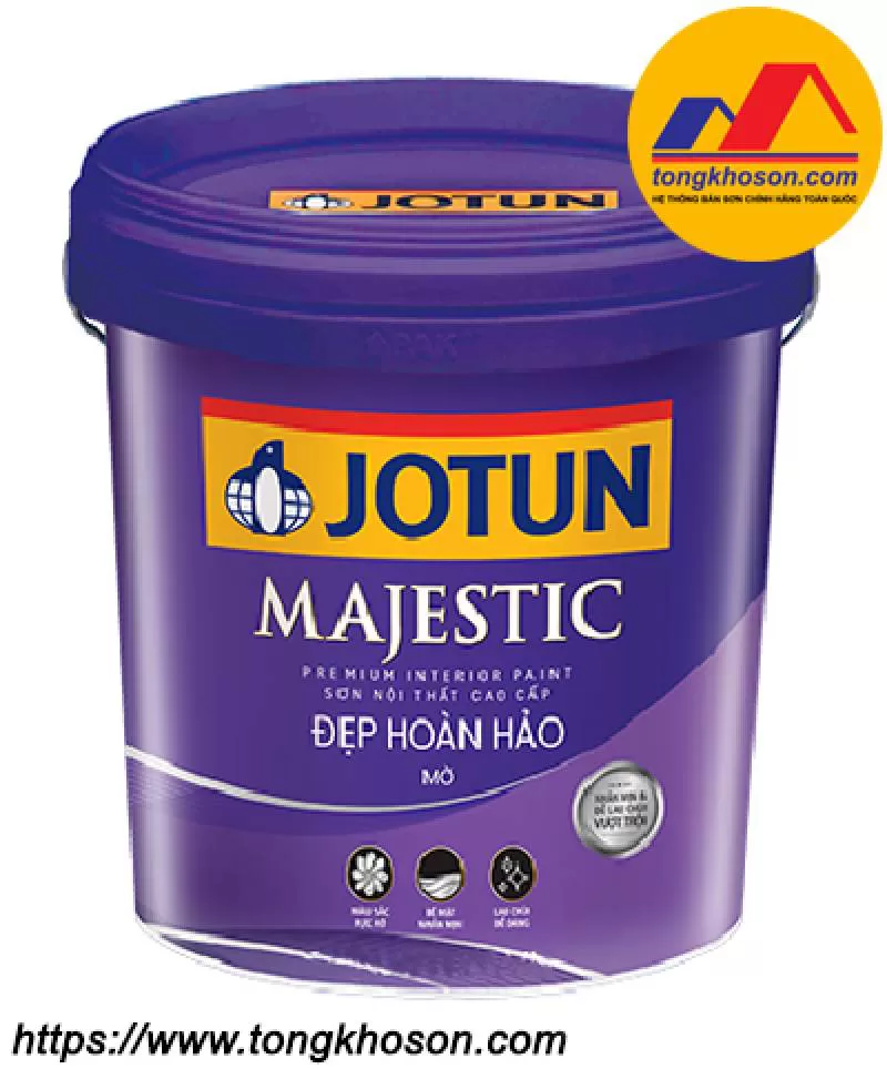 Sơn nội thất Jotun Majestic bề mặt mờ (#JUBMI)