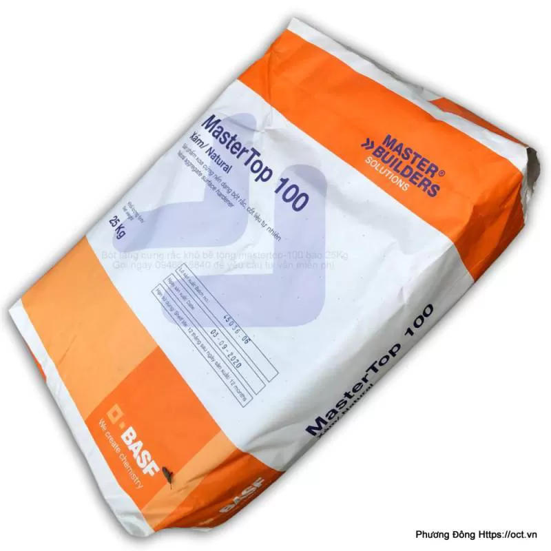 Mastertop 100-25Kg bột tăng cứng sàn bê tông có màu 