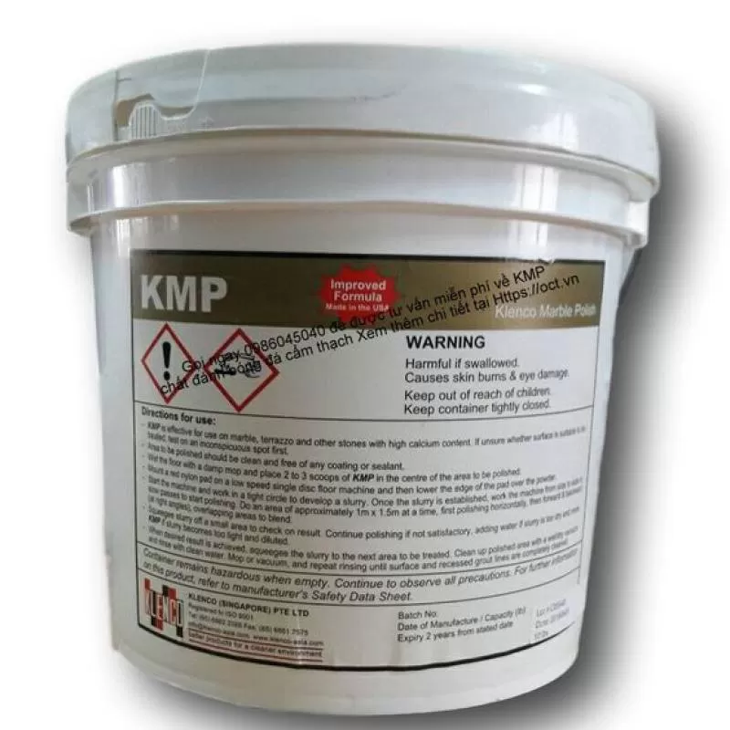 KMP-1 Gallon bột đánh bóng đá cẩm thạch 