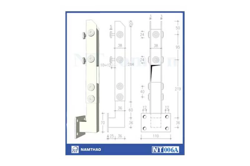 Trụ lùn ngoài mặt bậc Nam Thao NT 006A 