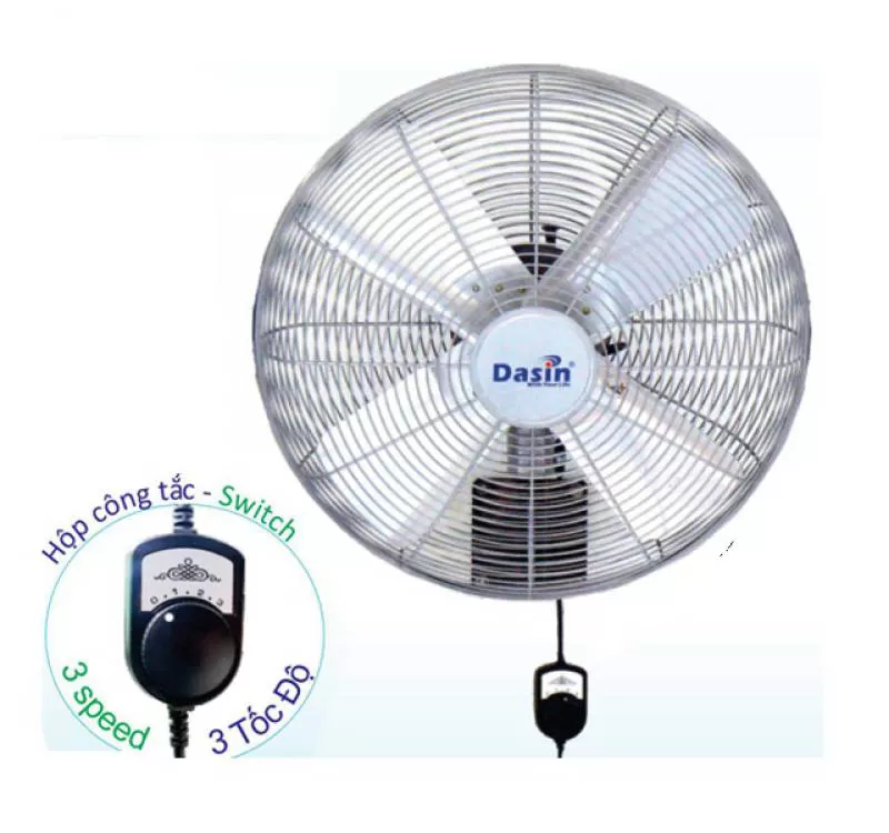 Quạt treo tường công nghiệp dasin KWP - 2460