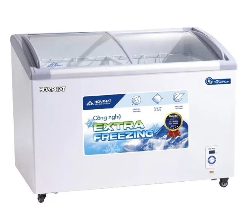 Tủ đông trưng bày Hòa Phát HSF AD8357.C1 mặt kính inverter 357L
