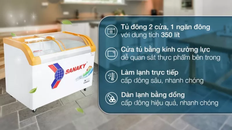Tủ đông Sanaky 350 lít VH4899KB
