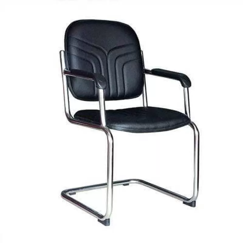 Ghế họp văn phòng VT1, chân mạ, bọc PVC