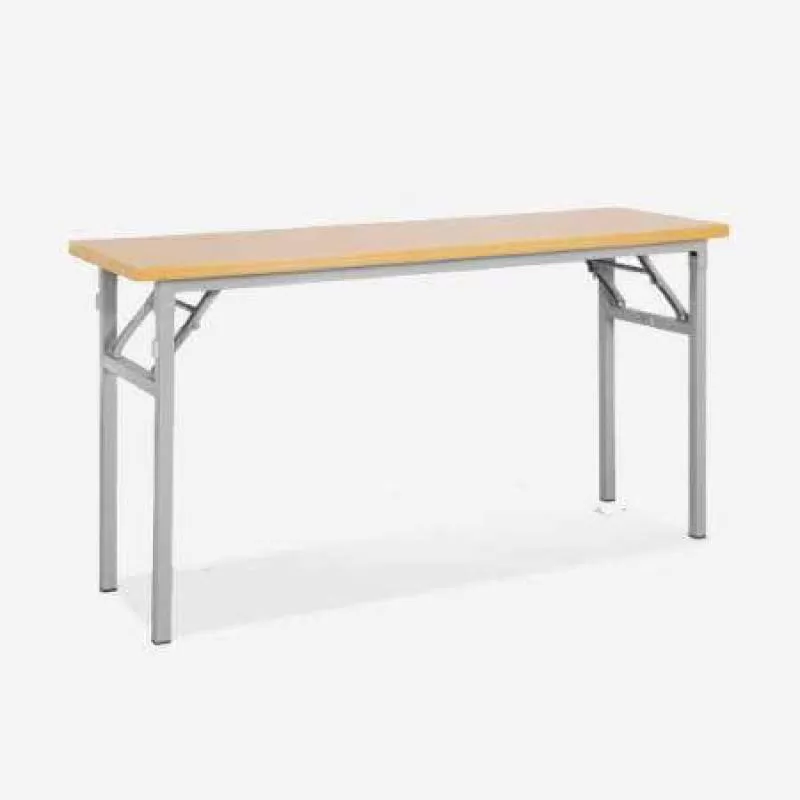 Bàn gấp chân sắt 1m8x0.5m BOV-1805, Vân Gỗ