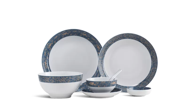 Bộ bàn ăn 23 sản phẩm - Camellia - Diệp Lục 