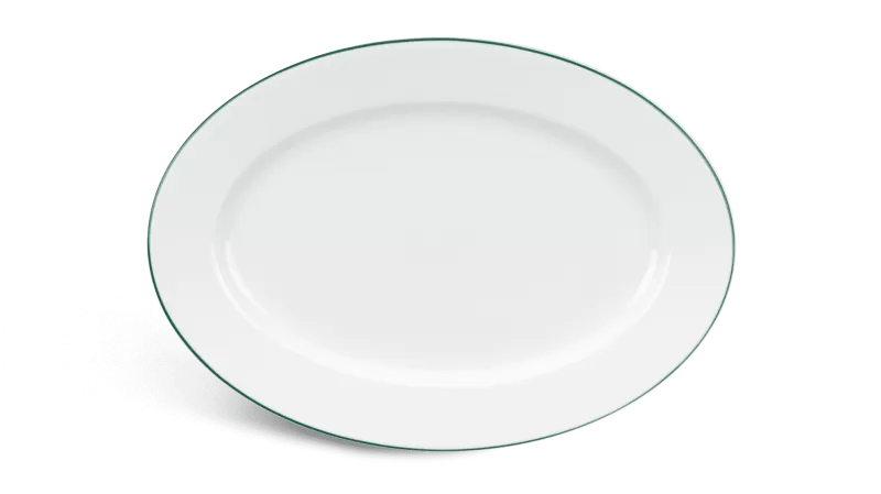 Dĩa oval 32 cm - Jasmine - Chỉ Xanh Lá
