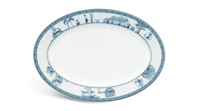 Dĩa oval 32 cm - Jasmine - Thôn Dã 