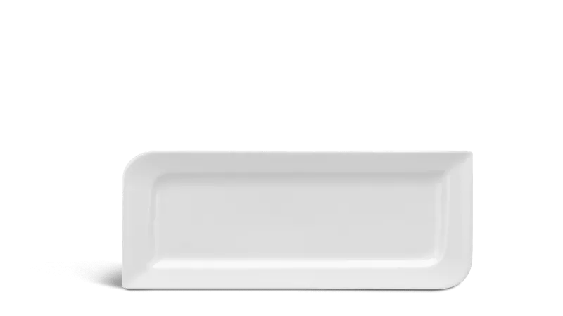 Dĩa chữ nhật dài 31 x 12 cm - Anh Vũ - Trắng Ngà