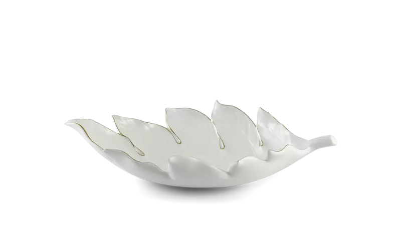 Dĩa chiếc lá Sake 42.5 cm - Chỉ Vàng