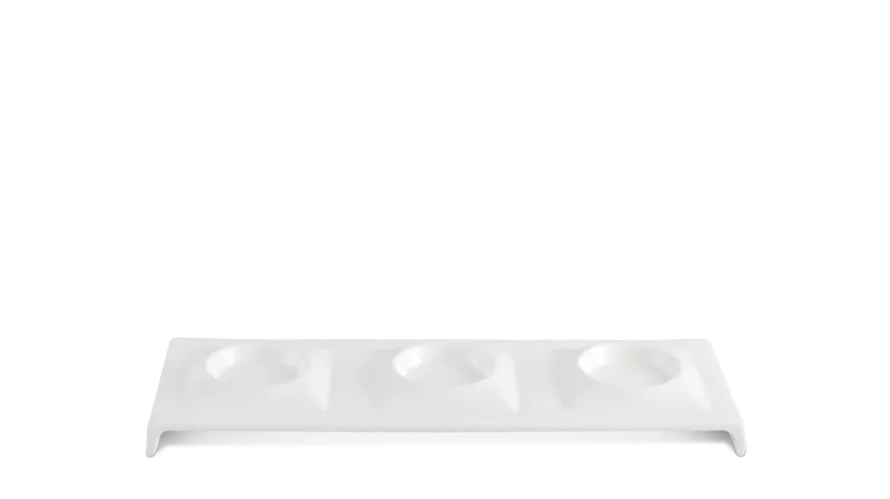 Khay lót 3 ngăn 37 x 12.5 cm - Misc Assortment- Trắng ngà