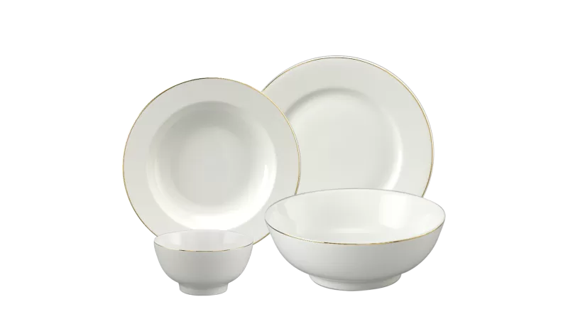 Bộ đồ ăn 9 sản phẩm - Jasmine - Chỉ Vàng