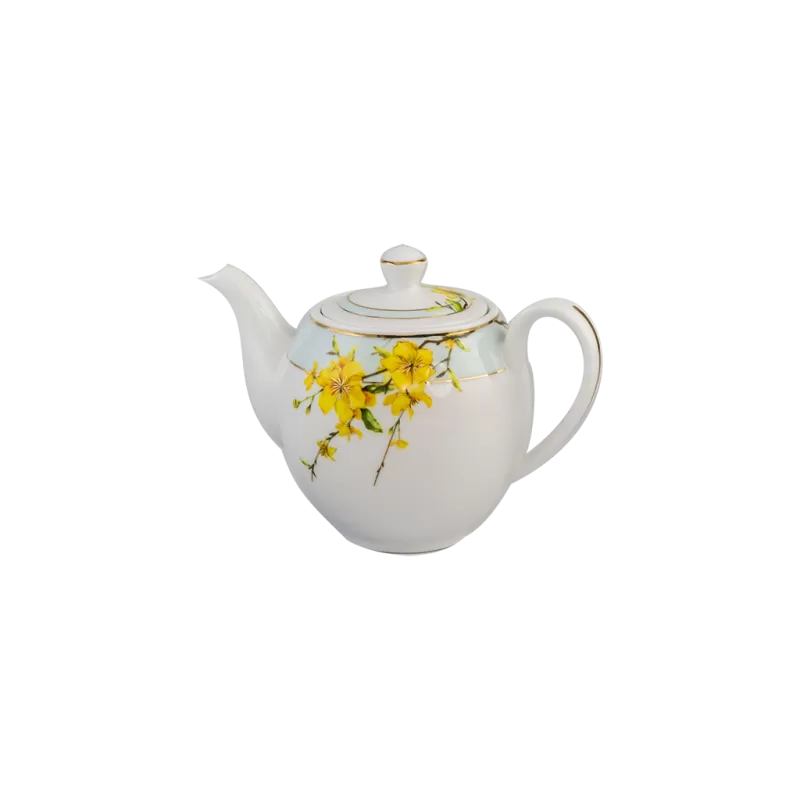 Bình trà 0.8 L + nắp - Camellia - Hoa Mai