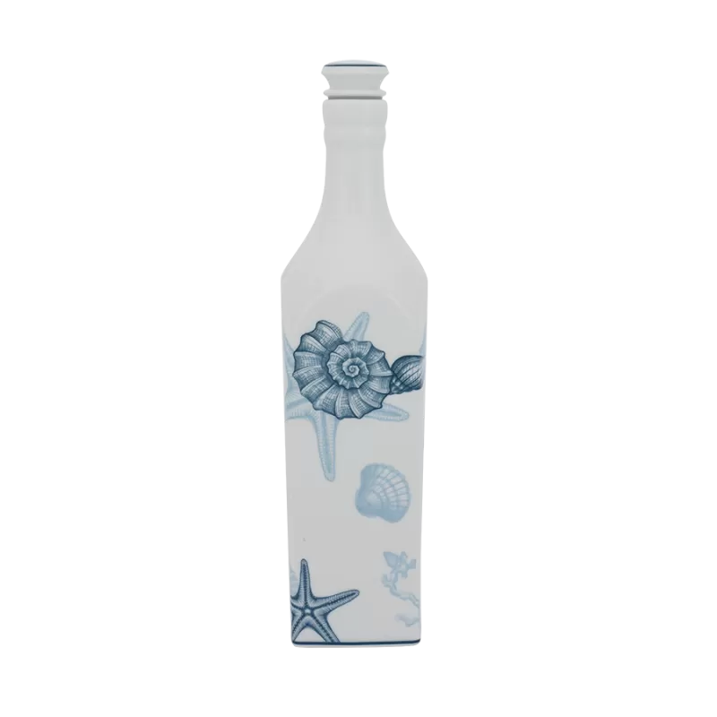 Chai sứ dưỡng sinh vuông 1.0 L + nắp - Dưỡng sinh - Đại Dương