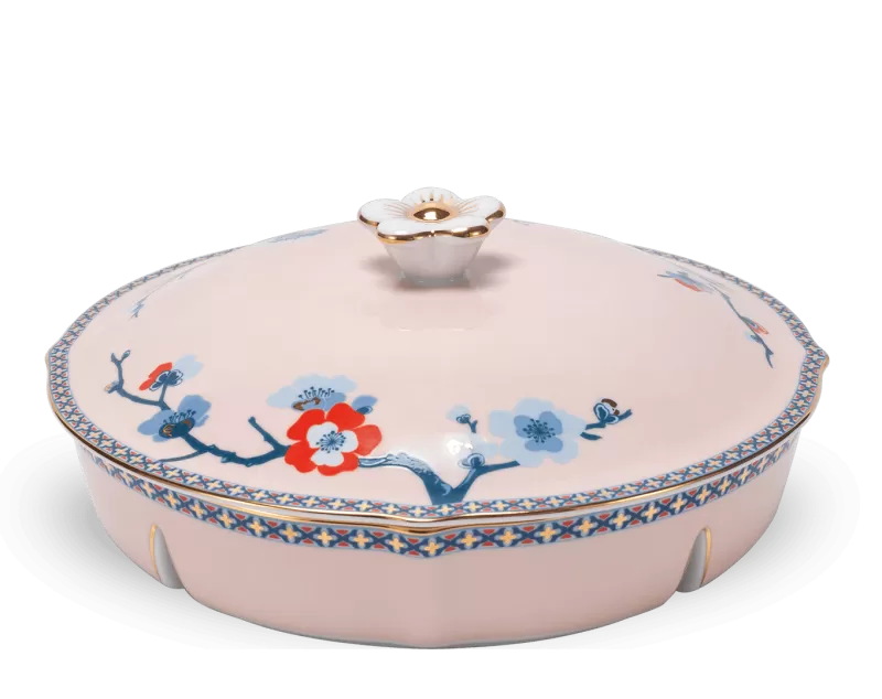 Khay mứt 5 ngăn - Misc Assortment - Hoa Đào Thịnh Vượng (Mẫu 2023)