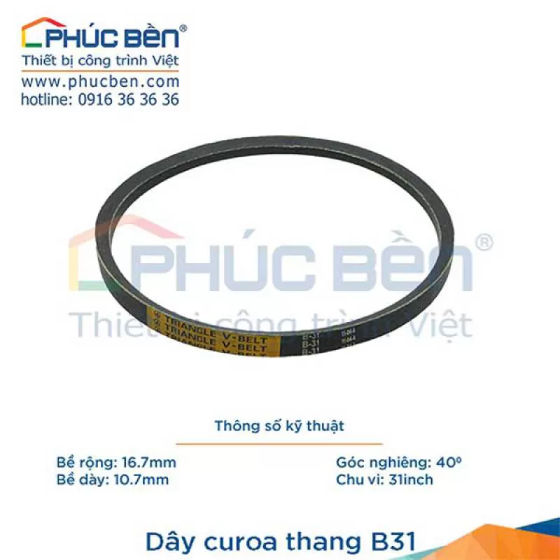 Dây curoa thang B31